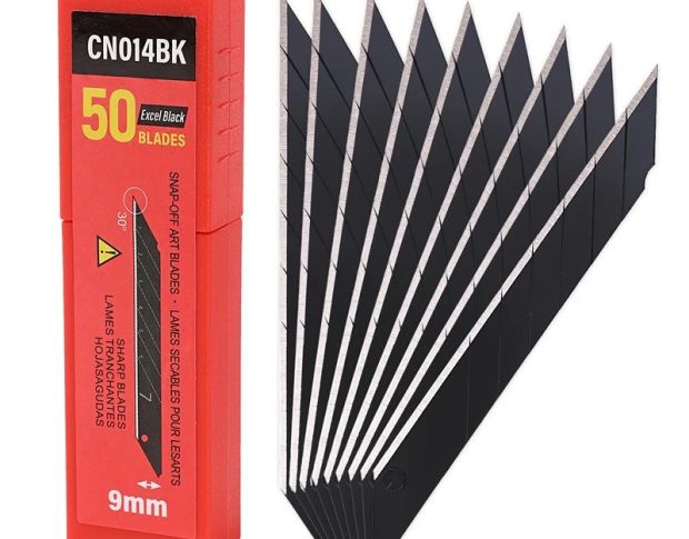 FOSHIO Carbon Steel 30° Black Blades - Сегментні леза (50 шт.)