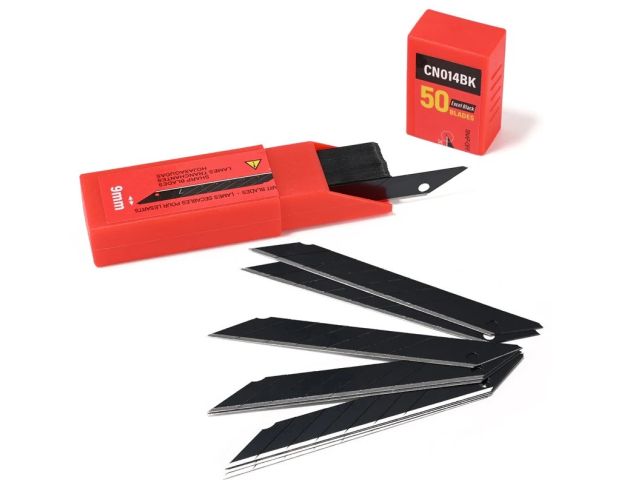 FOSHIO Carbon Steel 30° Black Blades - Сегментні леза (50 шт.)