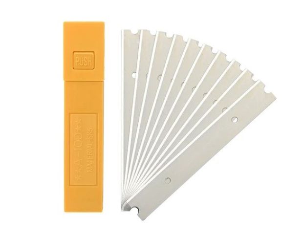 FOSHIO Scraper Blades - Лезвия для скребка 11 cm (10 шт)