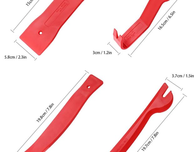 FOSHIO Trim Removal Tool Kit - Набор съемников для клипс, карт дверей, декоративных панелей (9 шт)