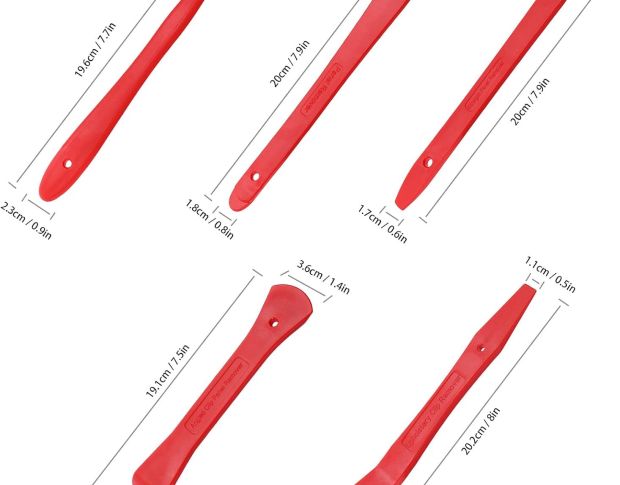 FOSHIO Trim Removal Tool Kit - Набор съемников для клипс, карт дверей, декоративных панелей (9 шт)