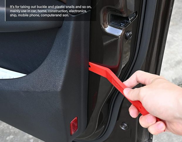 FOSHIO Trim Removal Tool Kit - Набор съемников для клипс, карт дверей, декоративных панелей (9 шт)