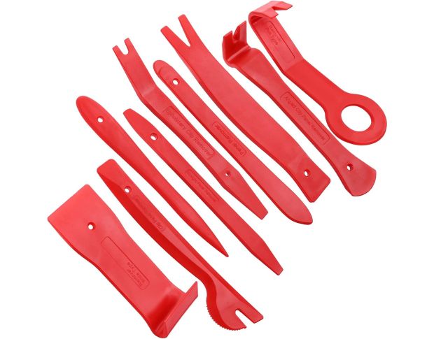 FOSHIO Trim Removal Tool Kit - Набор съемников для клипс, карт дверей, декоративных панелей (9 шт)