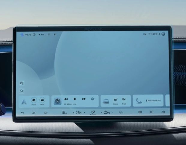 Защитное стекло Pixsel на монитор BYD SEALION 7 16.3“ 2024 - (гибридное глянец)