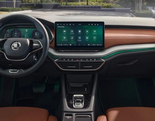 Захисне скло Pixsel на монітор SKODA OCTAVIA 14“ 2024 - (гібридне глянець)