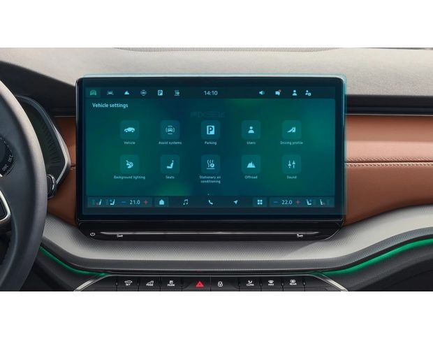 Захисне скло Pixsel на монітор SKODA OCTAVIA 14“ 2024 - (гібридне мат)