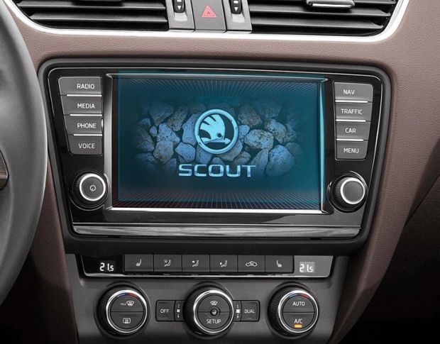 Захисне скло Pixsel на монітор SKODA OCTAVIA 8“ 2013 - 2016 (гібридне глянець)