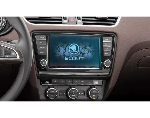 Захисне скло Pixsel на монітор SKODA OCTAVIA 8“ 2013 - 2016 (гібридне глянець)