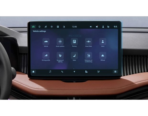 Захисне скло Pixsel на монітор SKODA SUPERB 13.8“ 2024 - (гібридне мат)