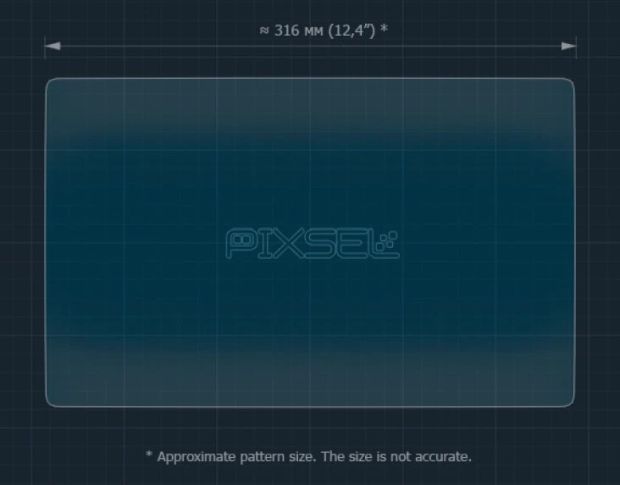 Защитное стекло Pixsel на монитор SKYWELL ET5 14.6“ 2024 - (гибридное глянец)
