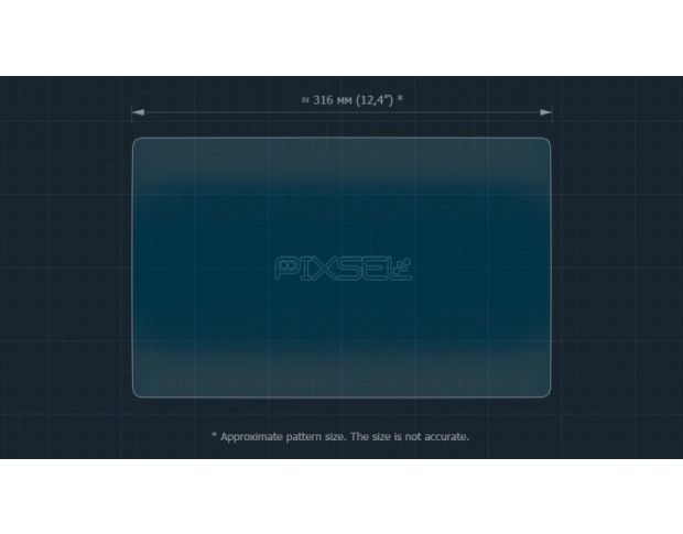 Защитное стекло Pixsel на монитор SKYWELL ET5 14.6“ 2024 - (гибридное глянец)