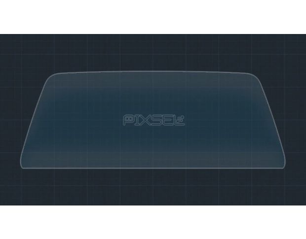 Захисне скло Pixsel на панель приладів VOLKSWAGEN ID. UNYX 8.7“ 2024 - (гібридне глянець)