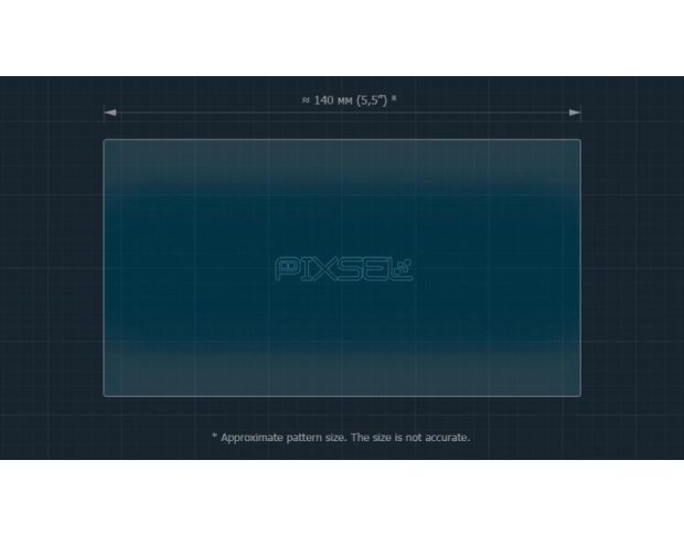 Защитное стекло Pixsel на монитор VOLKSWAGEN POLO 6.3“ 2014 - 2017 (гибридное мат)