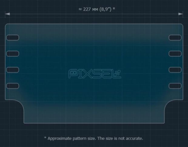 Захисне скло Pixsel на монітор TOYOTA YARIS CROSS 10.3“ 2020 - 2023 (гібридне мат)