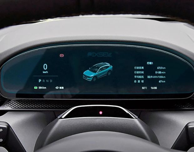 Захисне скло Pixsel на панель приладів ZEEKR 7X 13.9“ 2024 - (гібридне глянець)