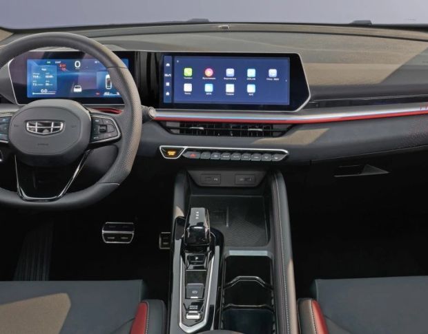 Захисне скло Pixsel на панель приладів GEELY COOLRAY 12.9“ 2023 - (гібридне глянець)
