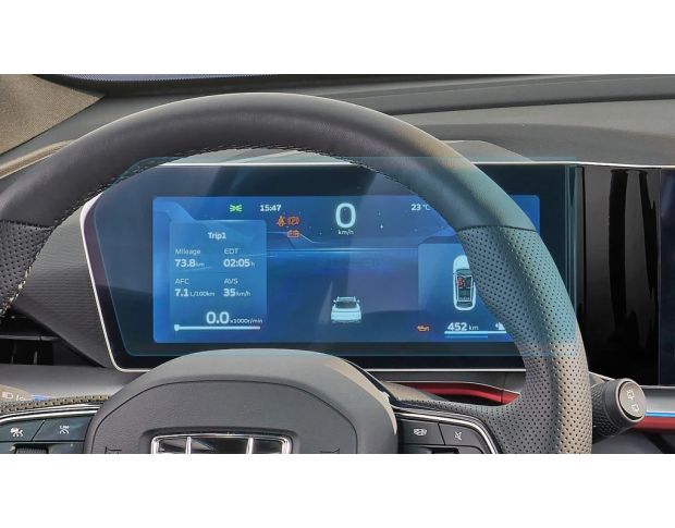 Захисне скло Pixsel на панель приладів GEELY COOLRAY 12.9“ 2023 - (гібридне глянець)