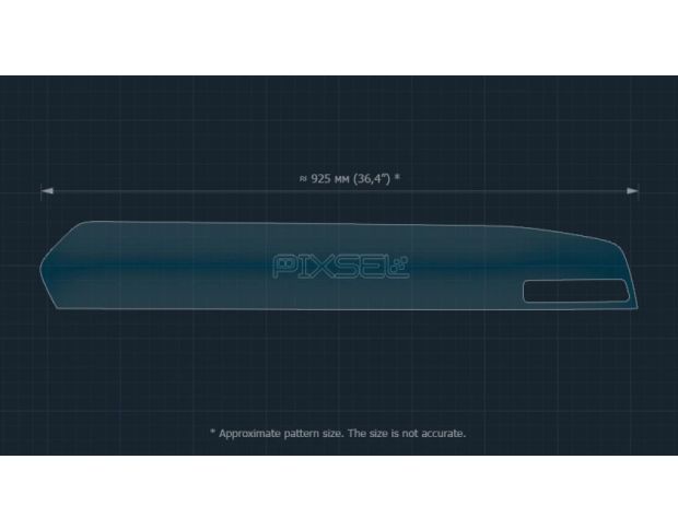 Захисне скло Pixsel на монітор GEELY MONJARO 36.8“ 2023 - (гібридне глянець)