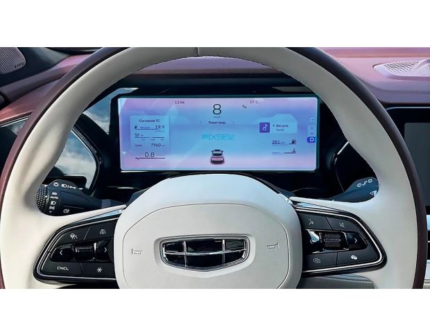 Защитное стекло Pixsel на приборную панель GEELY MONJARO 12.1“ 2023 - (гибридное мат)