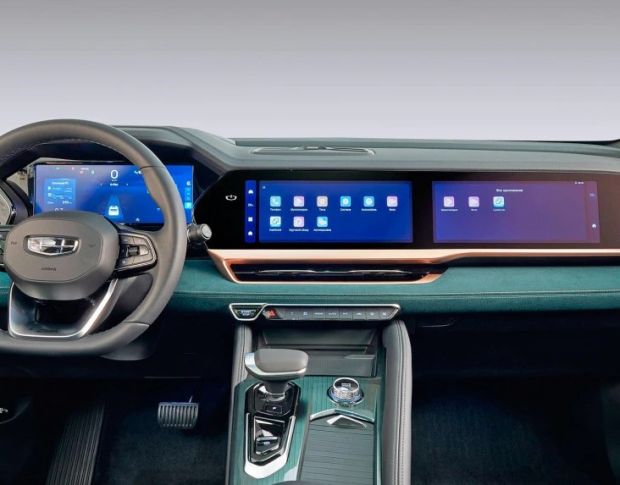 Защитное стекло Pixsel на приборную панель GEELY MONJARO 12.1“ 2023 - (гибридное мат)