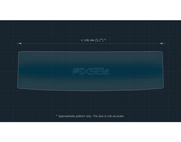 Захисне скло Pixsel на клімат-контроль GEELY MONJARO 6“ 2023 - (гібридне глянець)