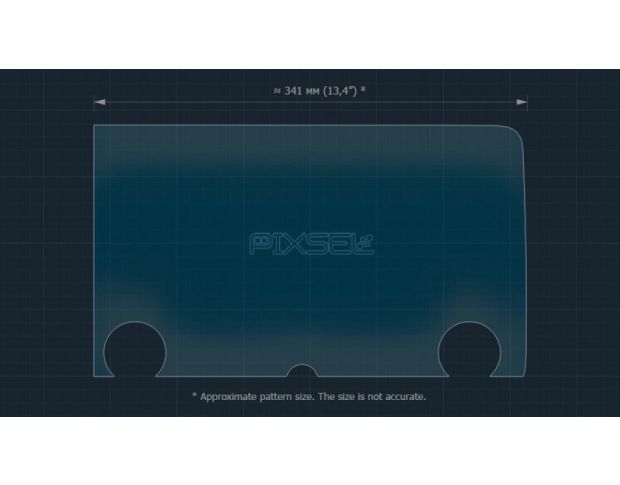 Защитное стекло Pixsel на приборную панель LEXUS LM 15.5“ 2023 - (гибридное глянец)