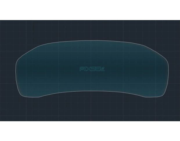 Захисне скло Pixsel на панель приладів BMW 2 / M2 14“ 2021 - 2022 (G42, F87, F44) (гібридне глянець)