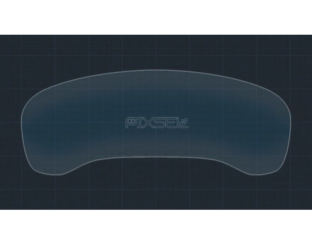 Захисне скло Pixsel для панелі приладів без камери BMW iX3 14.3“ 2021 - (G08) (гібридне глянець)