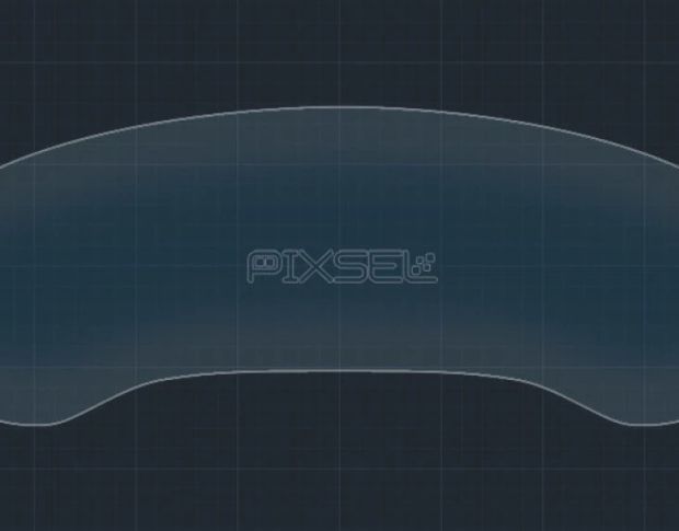 Захисне скло Pixsel для панелі приладів без камери BMW iX3 14.3“ 2021 - (G08) (гібридне глянець)