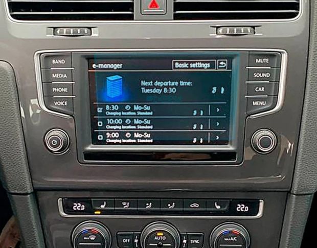 Захисне скло Pixsel на монітор VOLKSWAGEN E-GOLF 6.5“ 2014 - 2016 (гібридне мат)