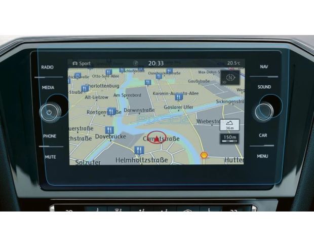 Защитное стекло Pixsel на монитор VOLKSWAGEN PASSAT 10.9“ 2015 - 2019 (гибридное глянец)