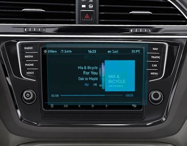 Защитное стекло Pixsel на монитор VOLKSWAGEN TIGUAN 8“ 2019 - 2021 (гибридное мат)