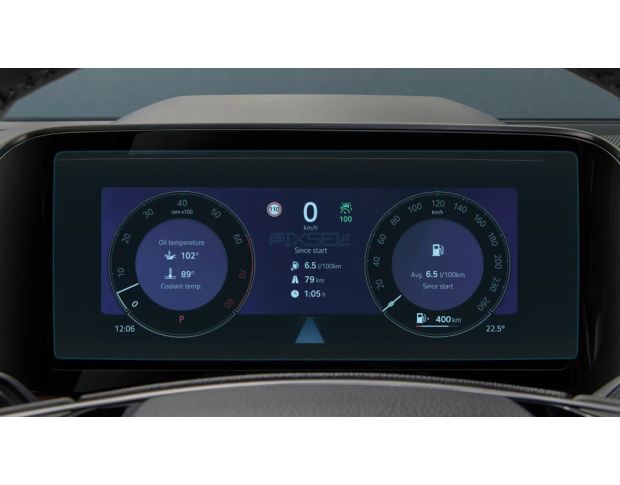 Захисне скло Pixsel на панель приладів SKODA KODIAQ 13“ 2017 - 2024 (гібридне глянець)