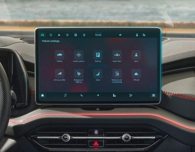 Защитное стекло Pixsel на монитор SKODA KODIAQ 13.8“ 2017 - 2024 (гибридное глянец)