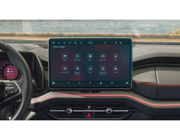 Защитное стекло Pixsel на монитор SKODA KODIAQ 13.8“ 2017 - 2024 (гибридное глянец)