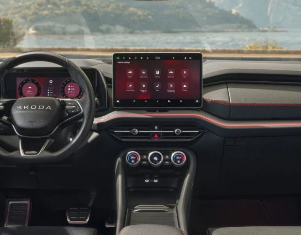 Защитное стекло Pixsel на монитор SKODA KODIAQ 13.8“ 2017 - 2024 (гибридное глянец)