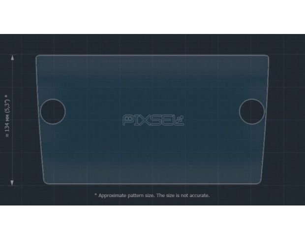 Захисне скло Pixsel на монітор MAN TGE 10.9“ 2017 - 2023 (гібридне мат)