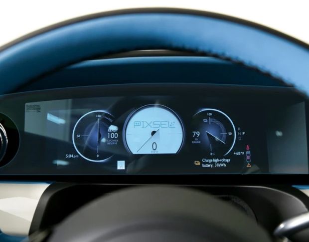 Защитное стекло Pixsel на приборную панель ROLLS ROYCE SPECTRE 21.9“ 2023 - (гибридное глянец)