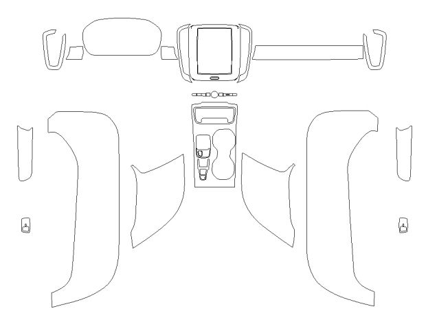 Выкройка для салона VOLVO XC40 2024