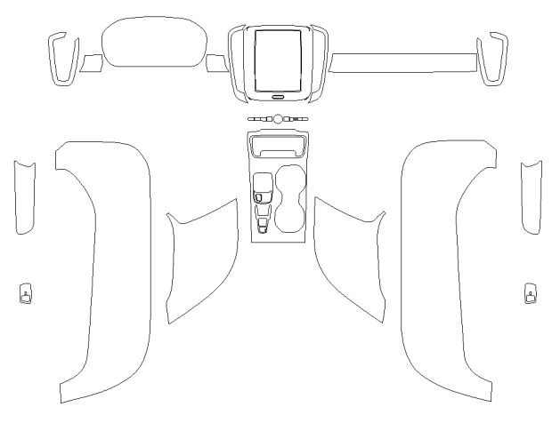 Выкройка для салона VOLVO XC40 2024