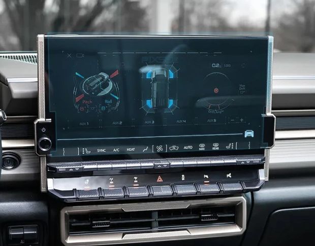 Захисне скло Pixsel на монітор HUMMER EV 16.5“ 2022 - (гібридне глянець)