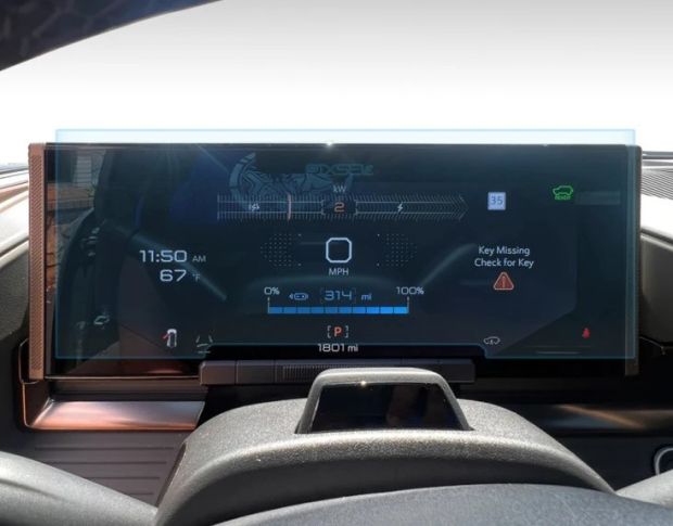 Защитное стекло Pixsel на приборную панель HUMMER EV 14.7“ 2022 - (гибридное мат)