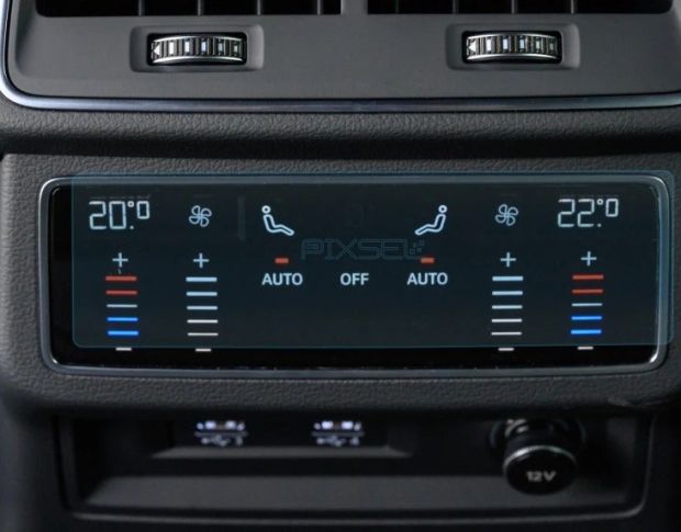 Захисне скло Pixsel на задній клімат-контроль AUDI A6 / S6 / RS6 6.6“ 2019 - 2025 (гібридне глянець)