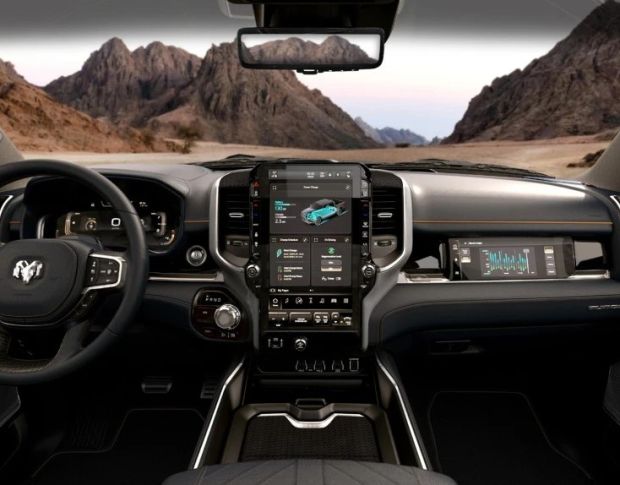 Защитное стекло Pixsel на монитор DODGE RAM 1500 15.4“ 2024 - (гибридное глянец)