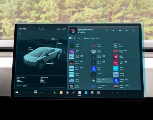 Захисне скло Pixsel на монітор TESLA CYBERTRUCK 19.3“ 2024 - (гібридне глянець)