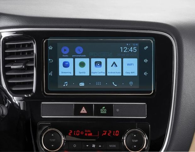 Захисне скло Pixsel на монітор MITSUBISHI OUTLANDER 8.9“ 2019 - 2022 (гібридне мат)