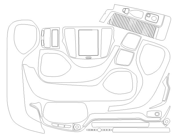 Комплект викрійок для салону VOLVO S60 2025 -