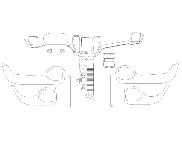 Комплект викрійок для салону VOLVO S60 2025 -