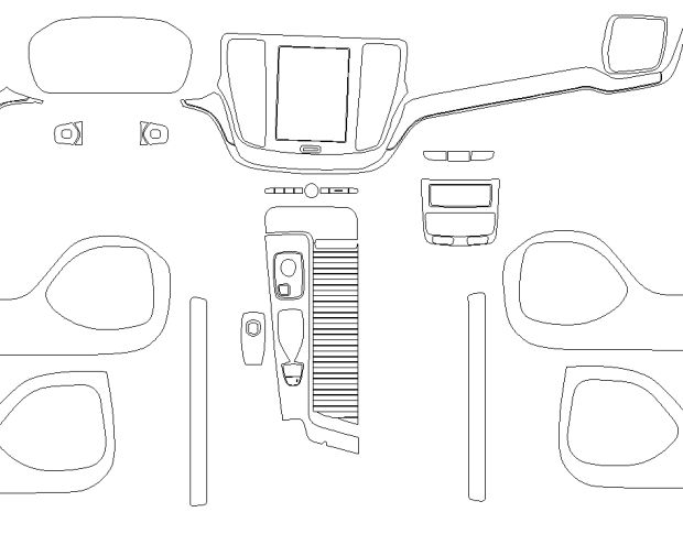 Комплект викрійок для салону VOLVO S60 2025 -