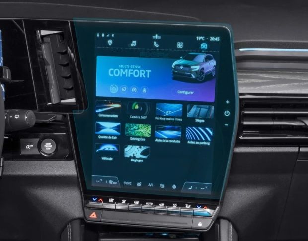 Захисне скло Pixsel на монітор RENAULT AUSTRAL 14.6“ 2022 - (гібридне глянець)